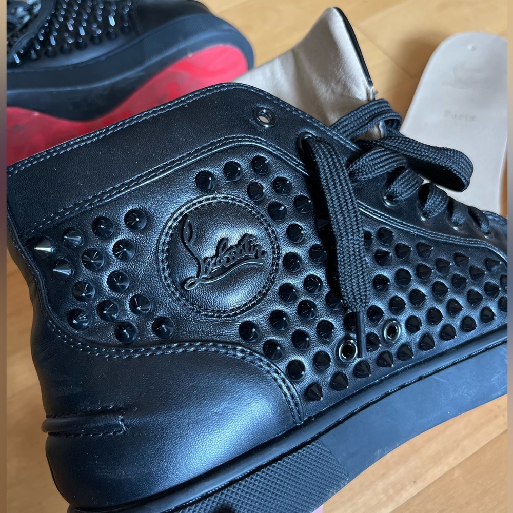 Christian Laboutin mens spike sneakers 42